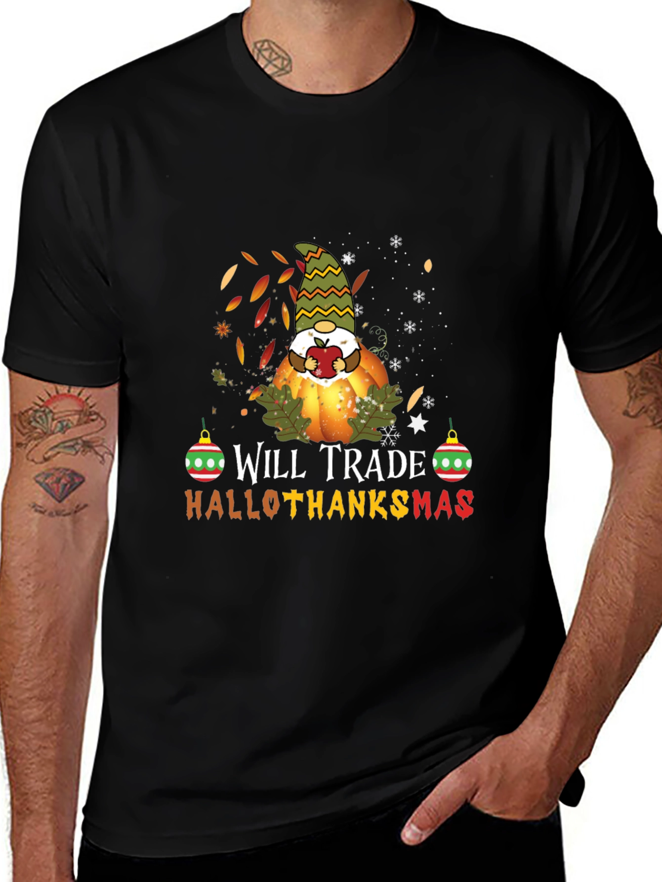 Hallothanksmas Gnome T-Shirt