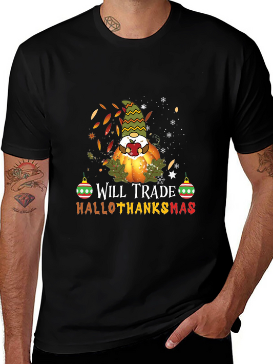 Hallothanksmas Gnome T-Shirt