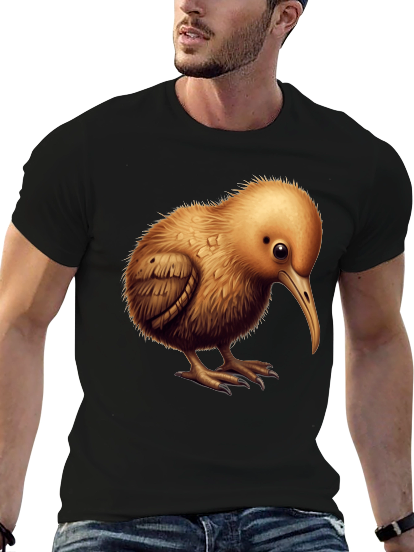 Kiwi Bird Graphic T-Shirt - Unique Animal Design