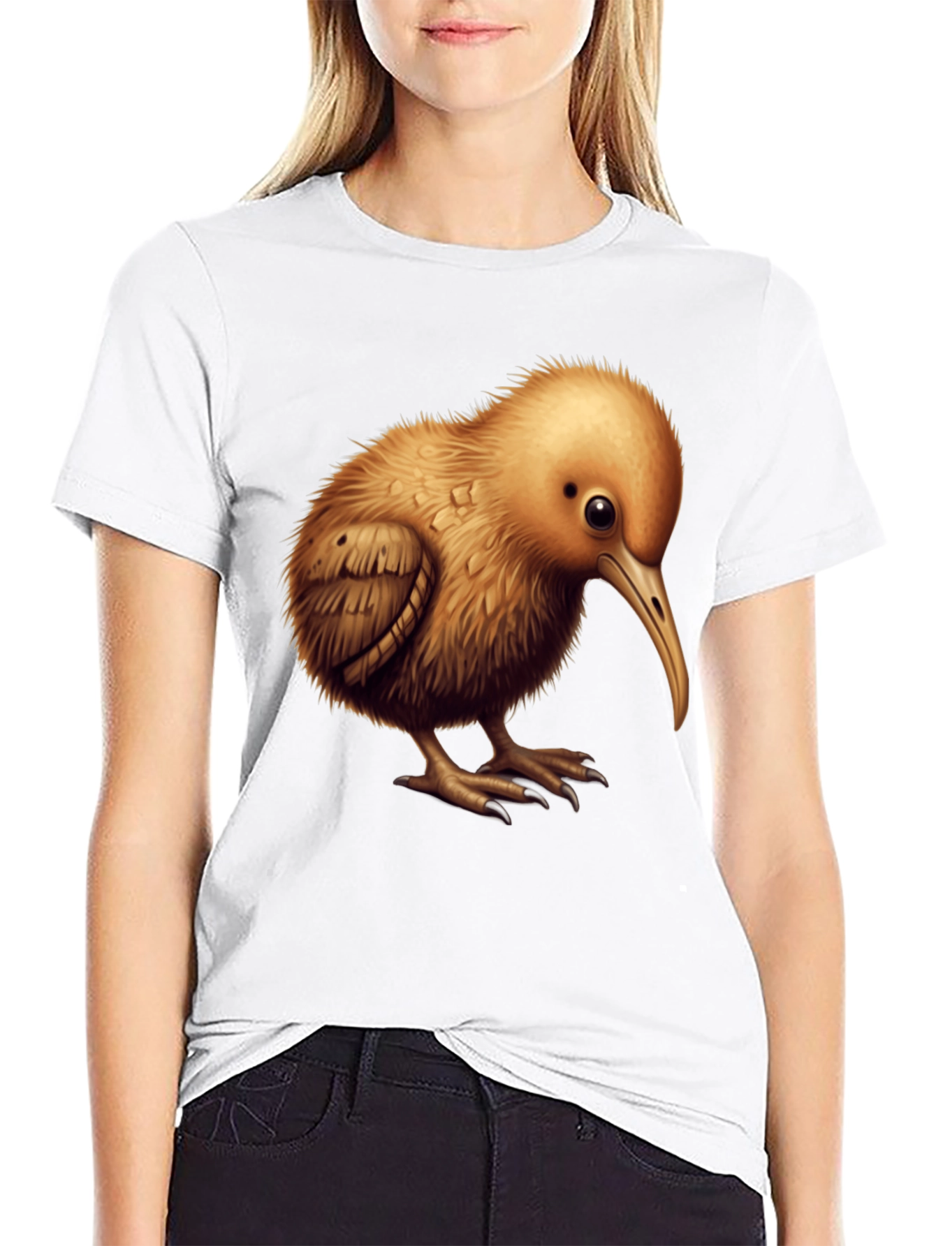 Kiwi Bird Graphic T-Shirt - Unique Animal Design