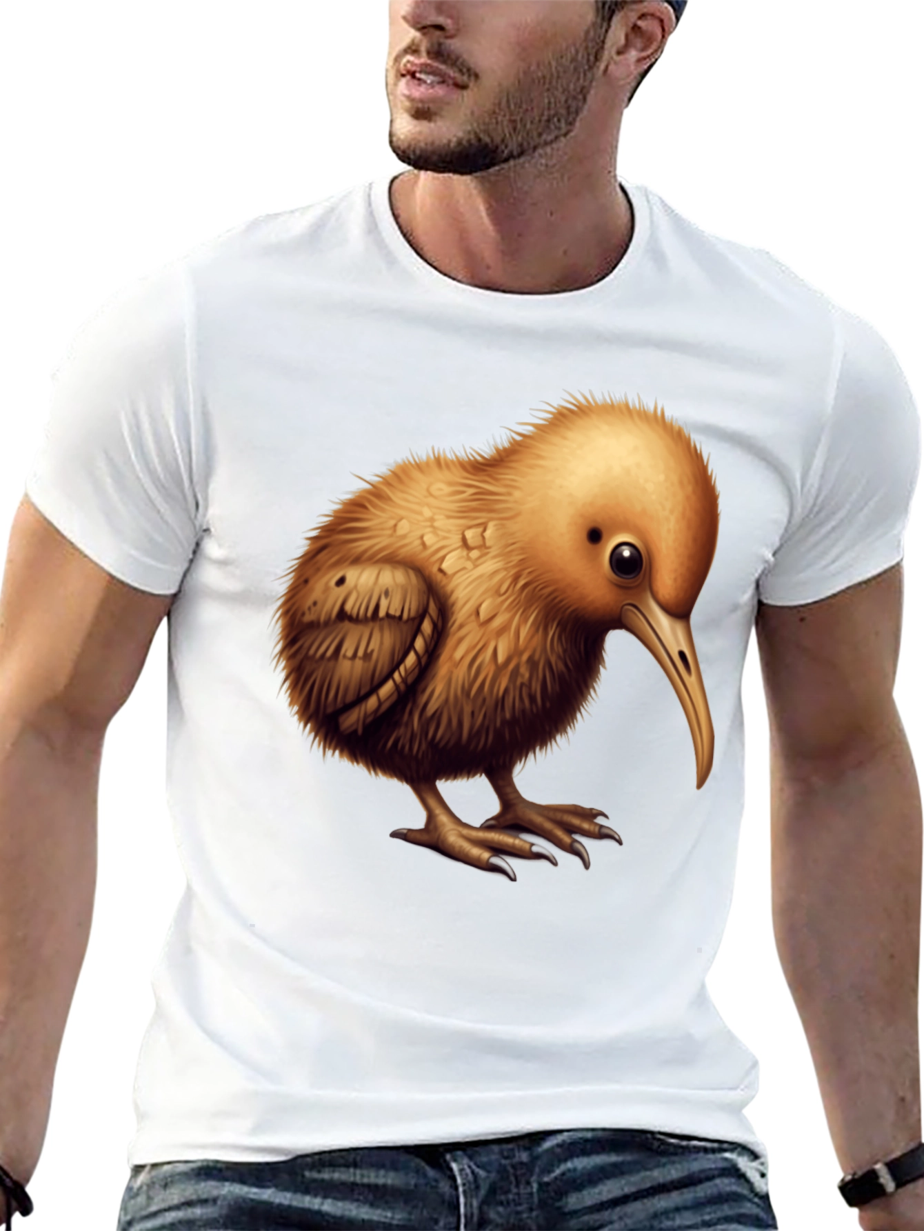 Kiwi Bird Graphic T-Shirt - Unique Animal Design