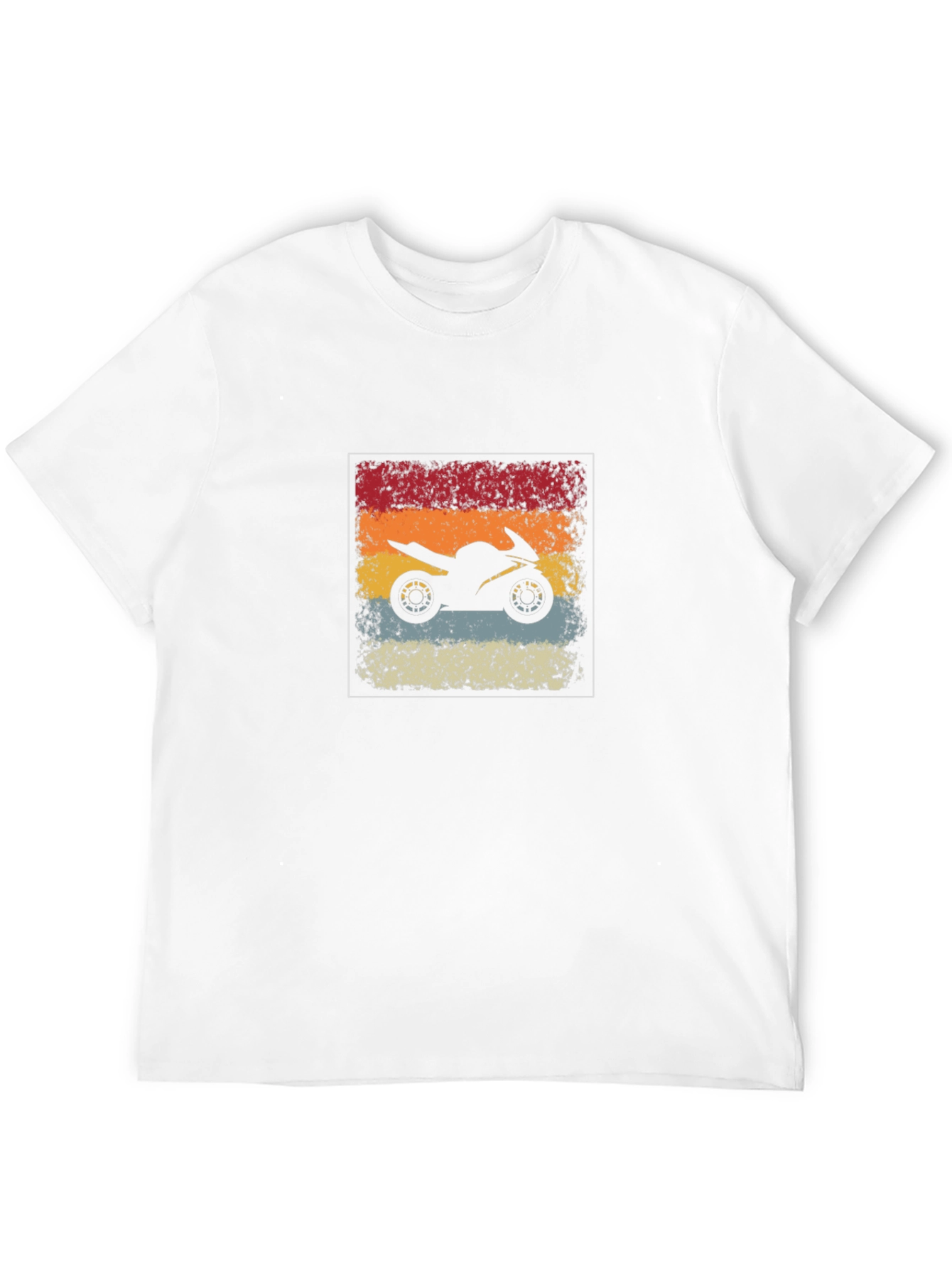Retro Motorcycle Graphic Tee - Rider Style