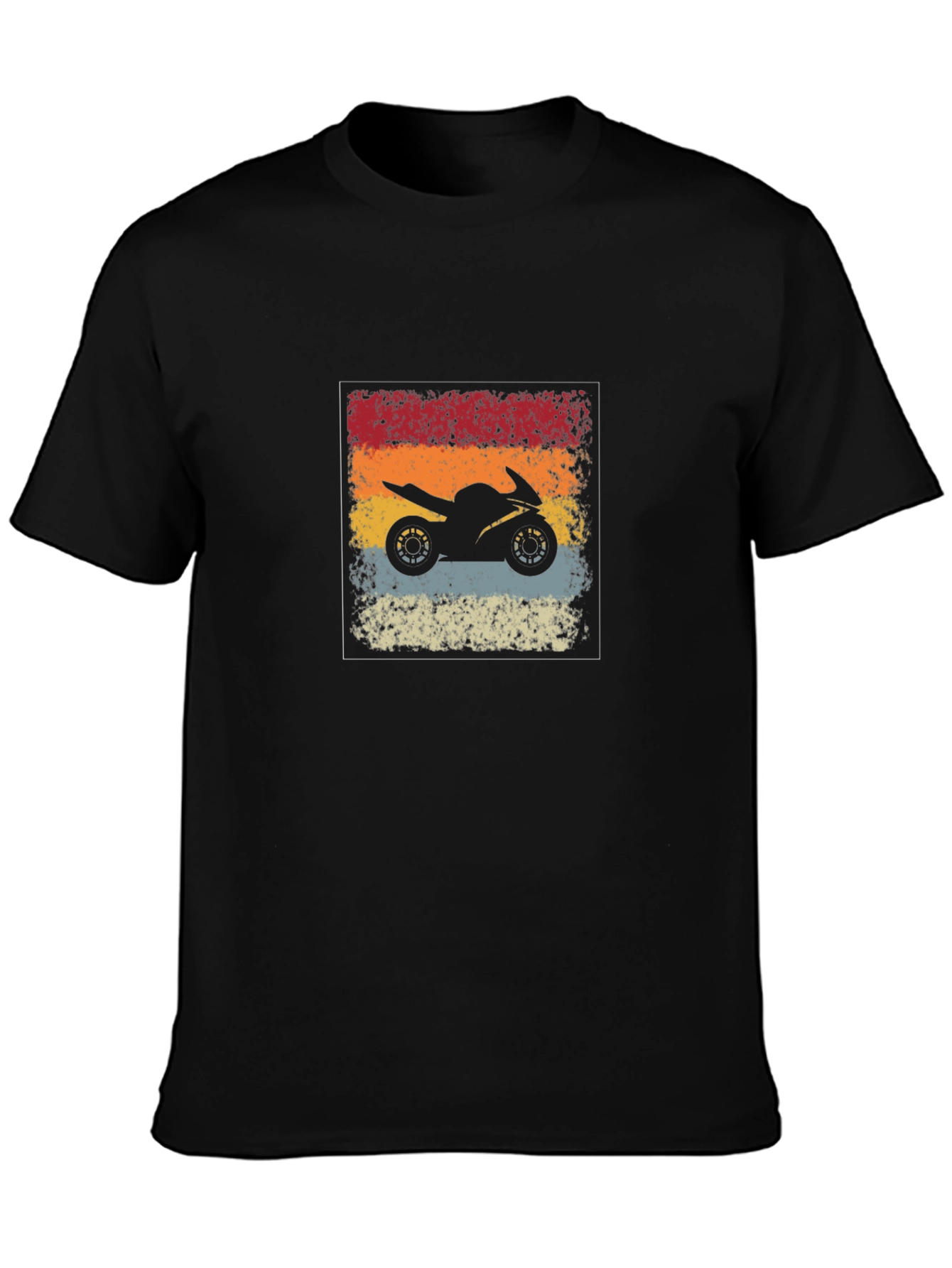 Retro Motorcycle Graphic Tee - Rider Style