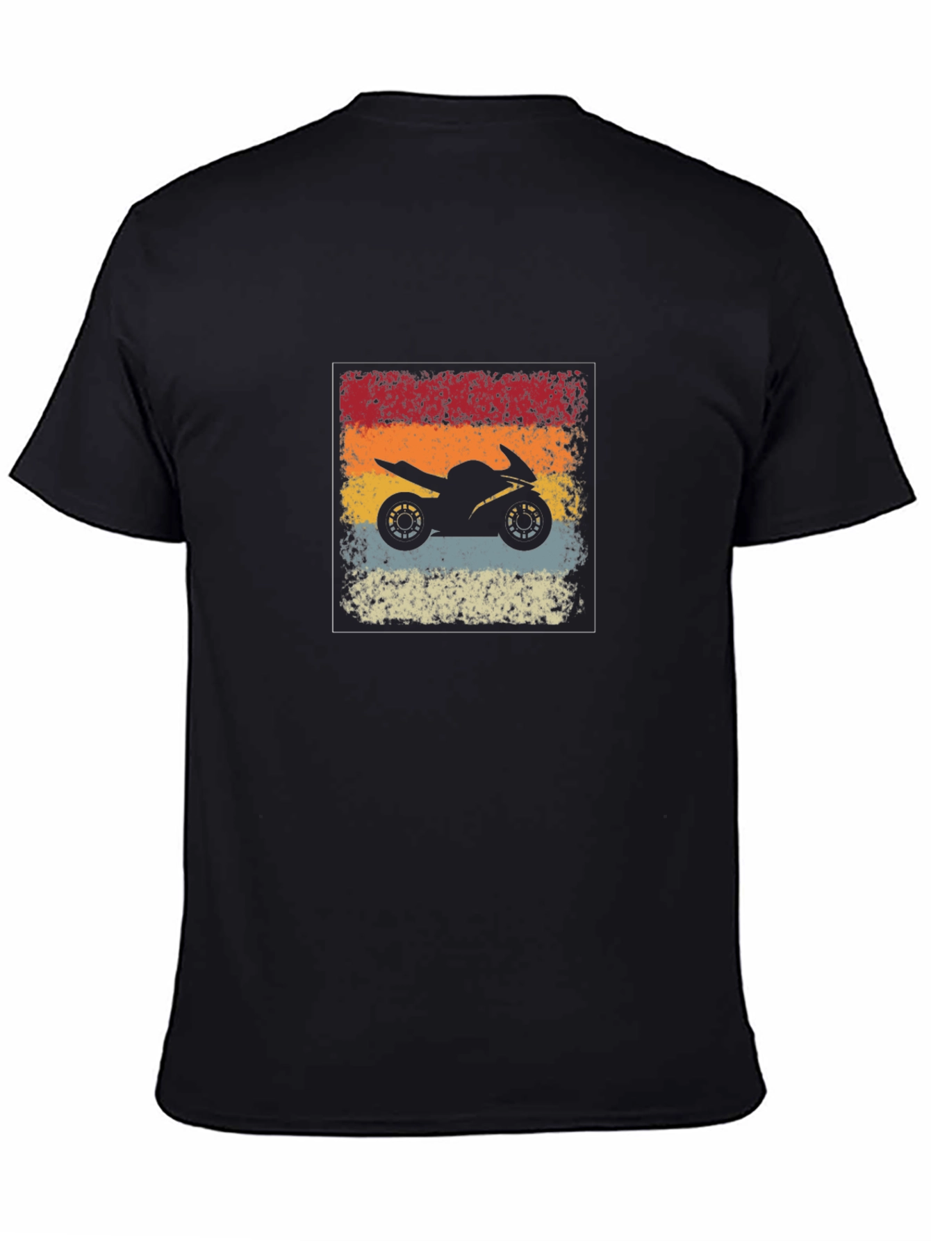 Retro Motorcycle Graphic Tee - Rider Style