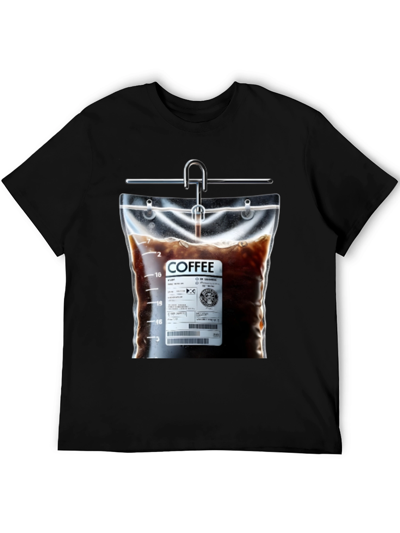 Coffee Drip T-Shirt - Novelty Graphic Tee