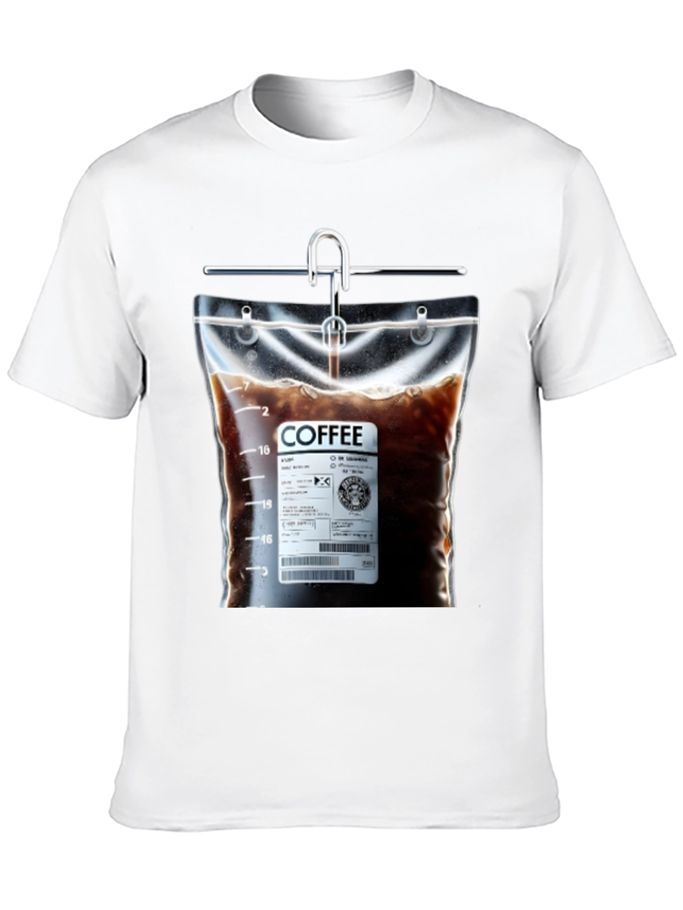 Coffee Drip T-Shirt - Novelty Graphic Tee