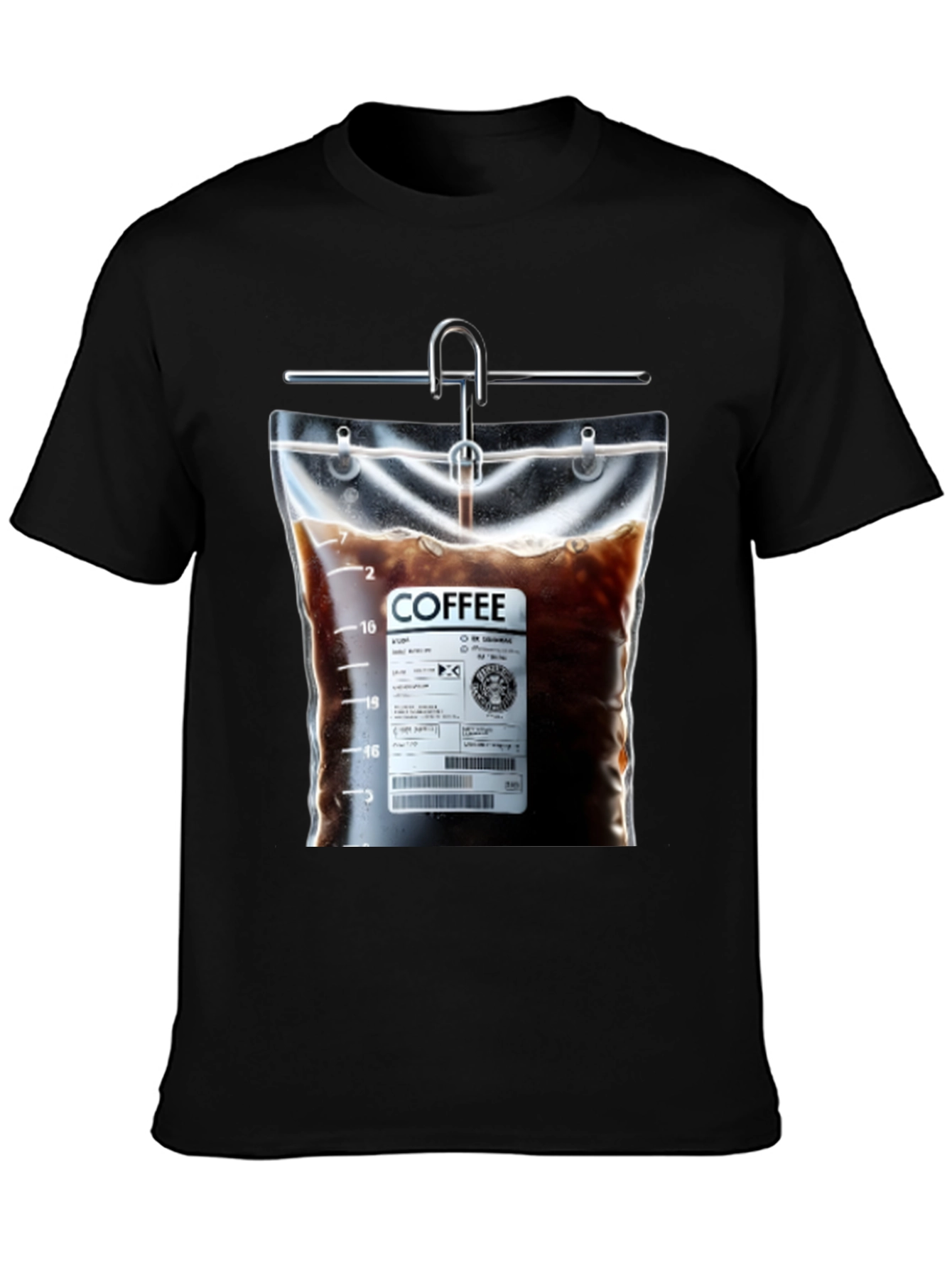 Coffee Drip T-Shirt - Novelty Graphic Tee