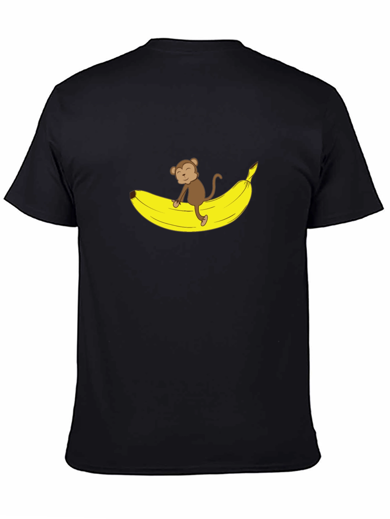 Monkey Banana Graphic T-Shirt - Black