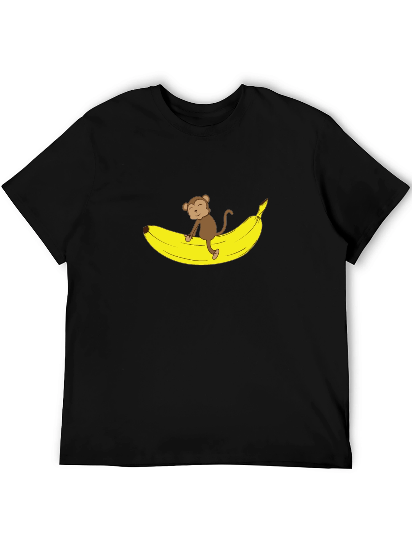 Monkey Banana Graphic T-Shirt - Black