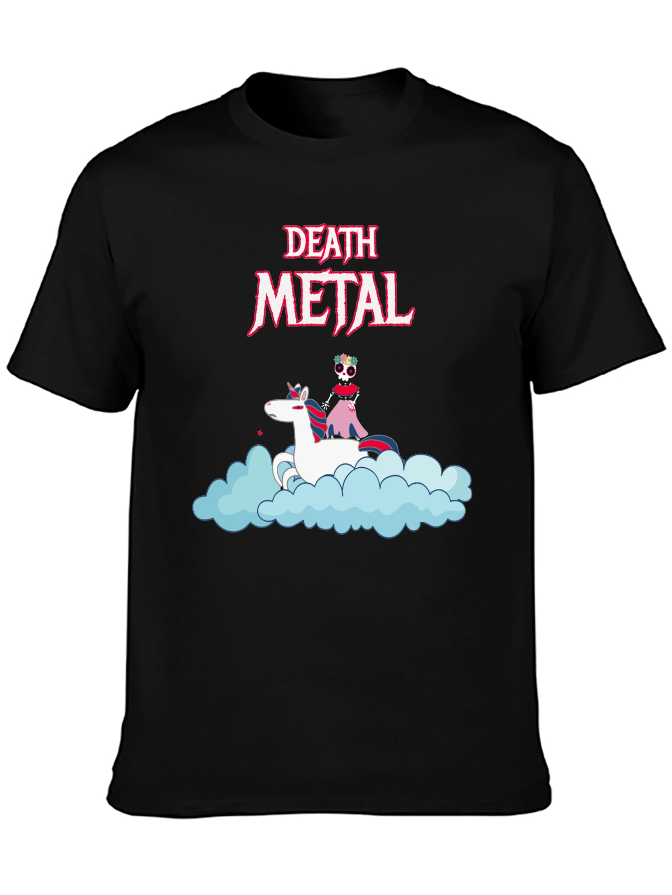 Death Metal Unicorn T-Shirt - Black