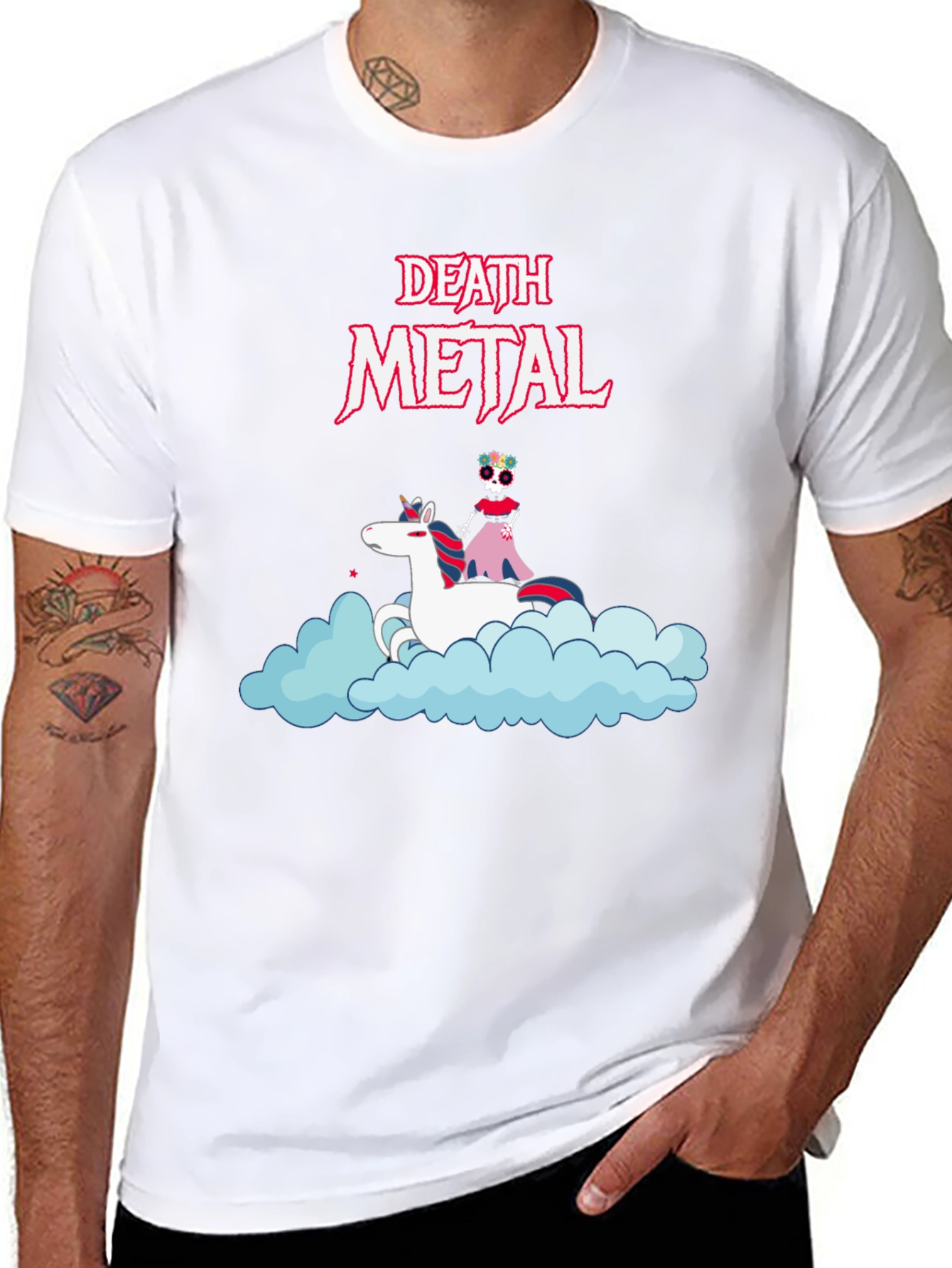 Death Metal Unicorn T-Shirt - Black