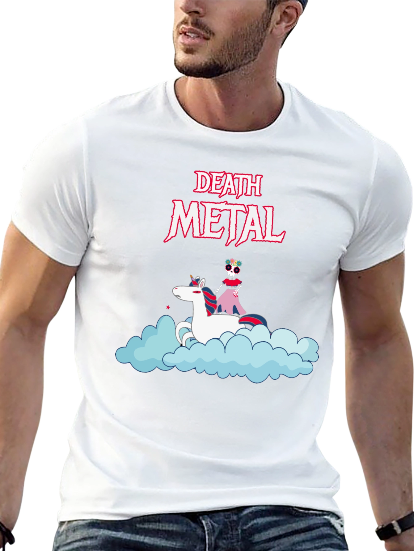 Death Metal Unicorn T-Shirt - Black