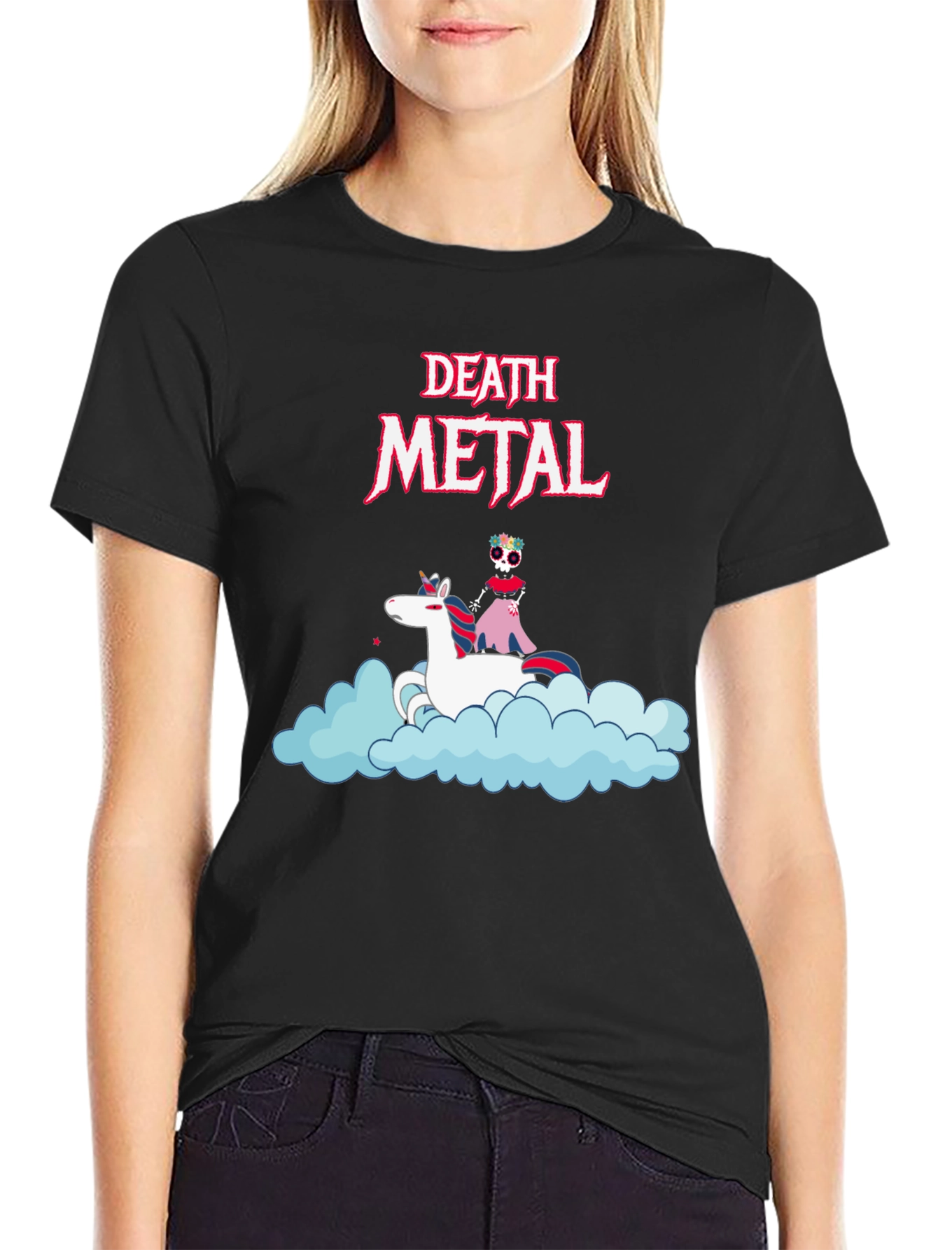 Death Metal Unicorn T-Shirt - Black