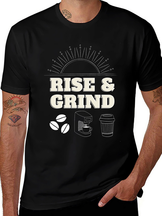 Rise & Grind Coffee T-Shirt