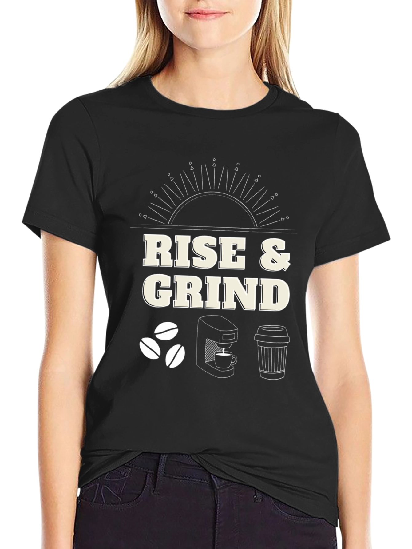 Rise & Grind Coffee T-Shirt