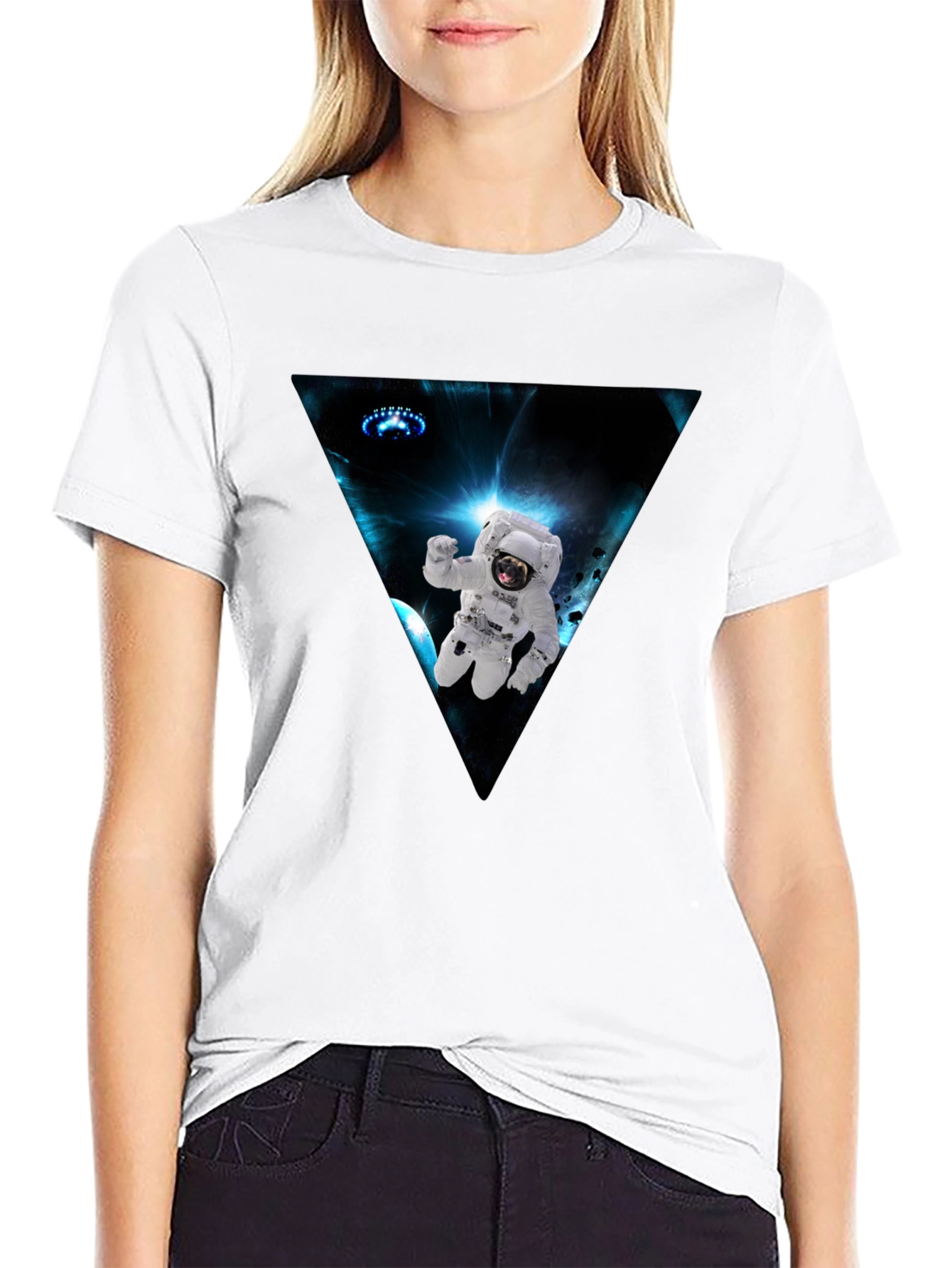 Astronaut in Space Graphic Tee