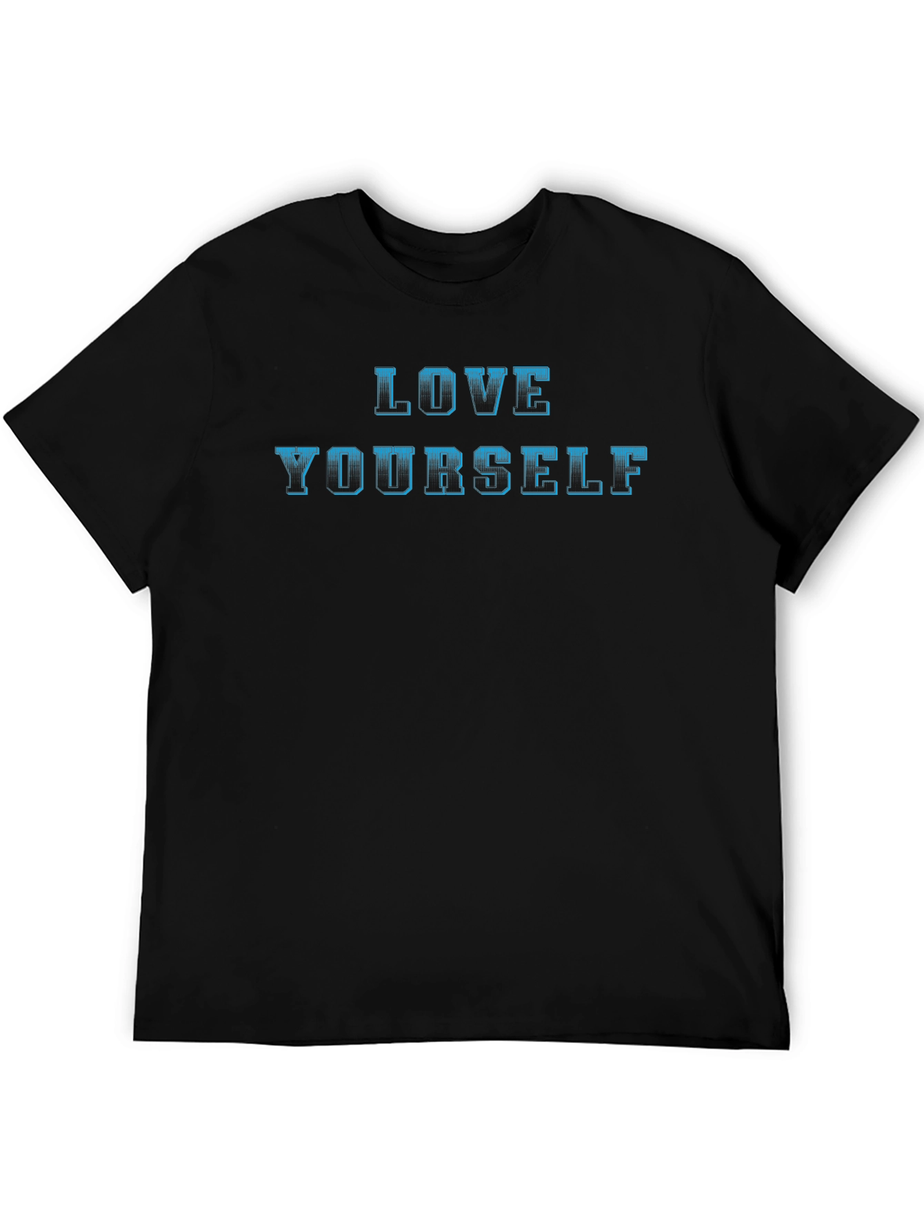 Love Yourself Graphic Tee - Black Cotton Comfort