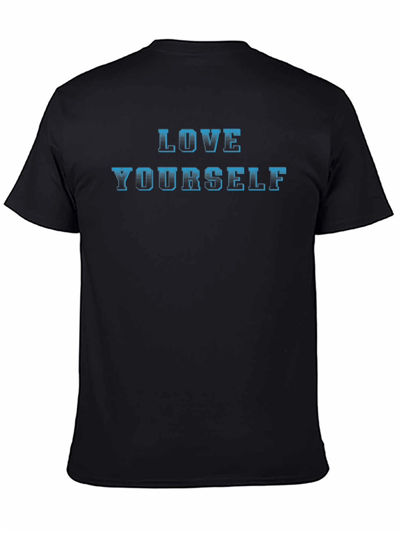 Love Yourself Graphic Tee - Black Cotton Comfort