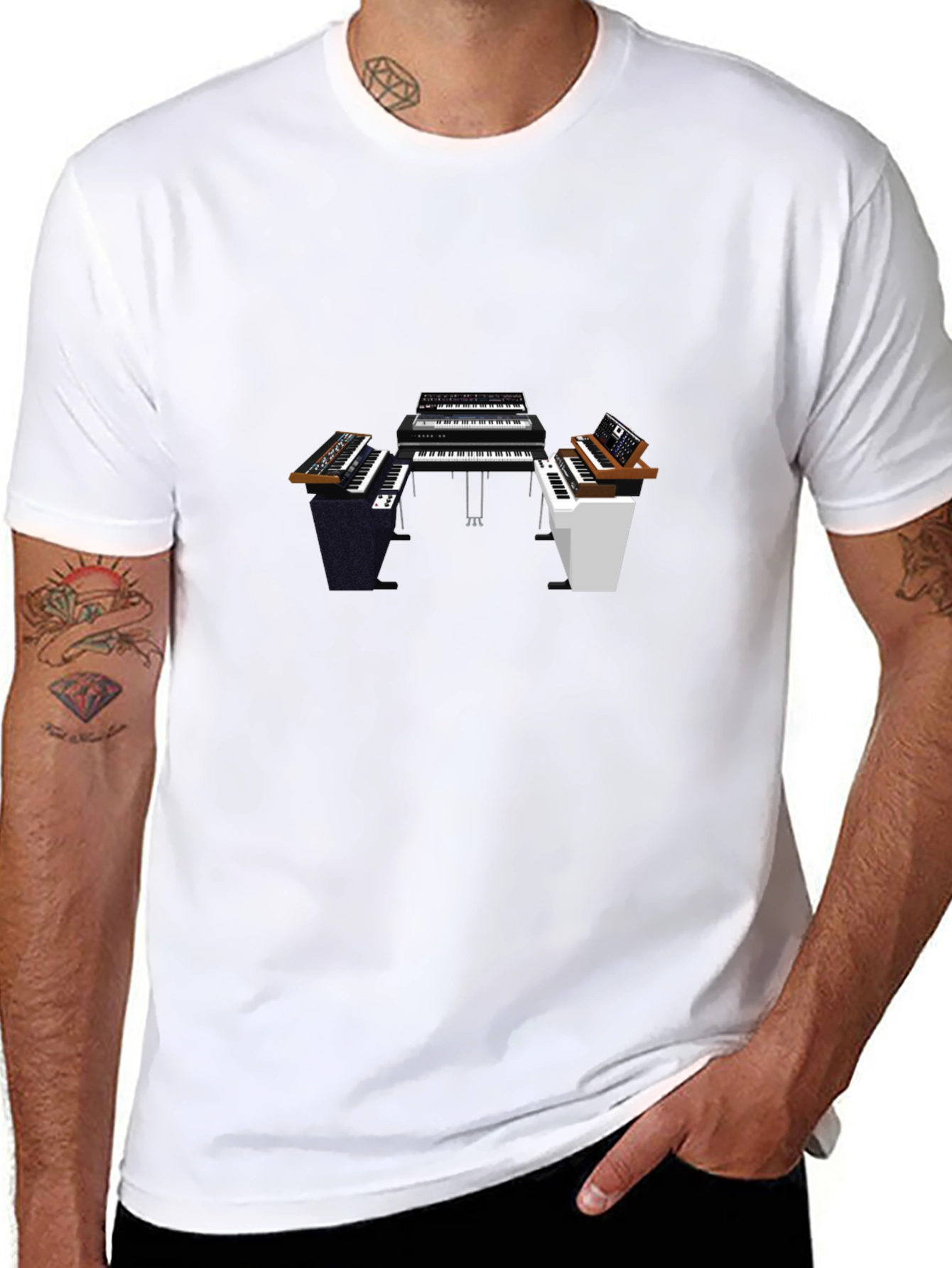 Synthesizer Keyboard T-Shirt - Musician Apparel