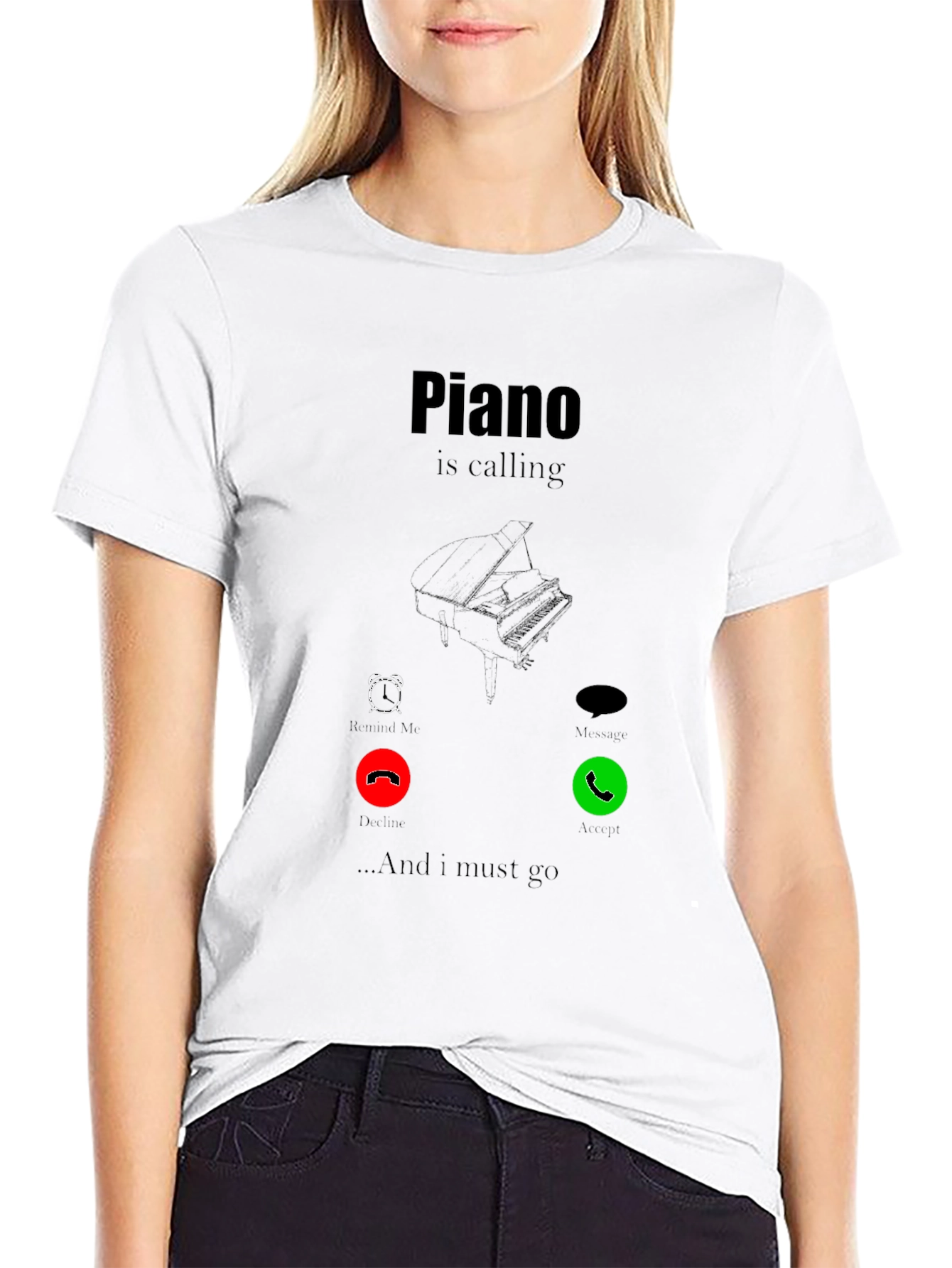 Piano Calling T-Shirt - Music Lover Tee