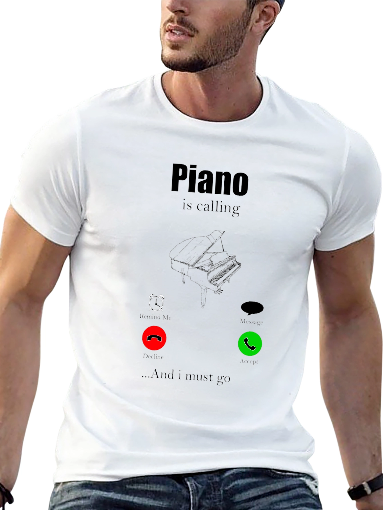 Piano Calling T-Shirt - Music Lover Tee