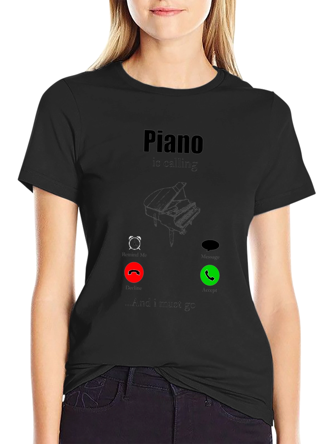 Piano Calling T-Shirt - Music Lover Tee