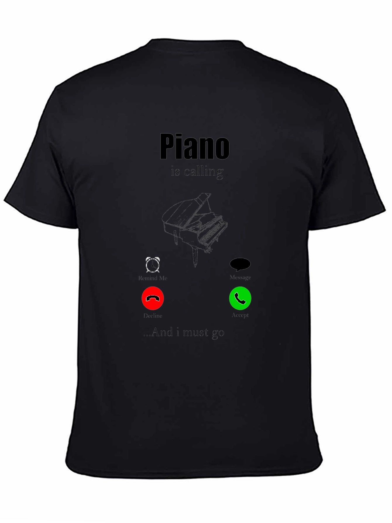 Piano Calling T-Shirt - Music Lover Tee
