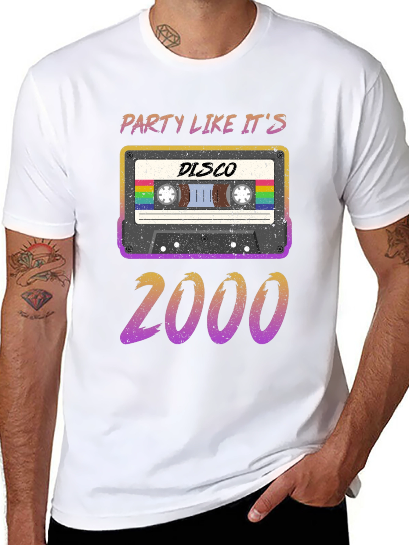 Party Like Its 2000 Disco Cassette T-Shirt