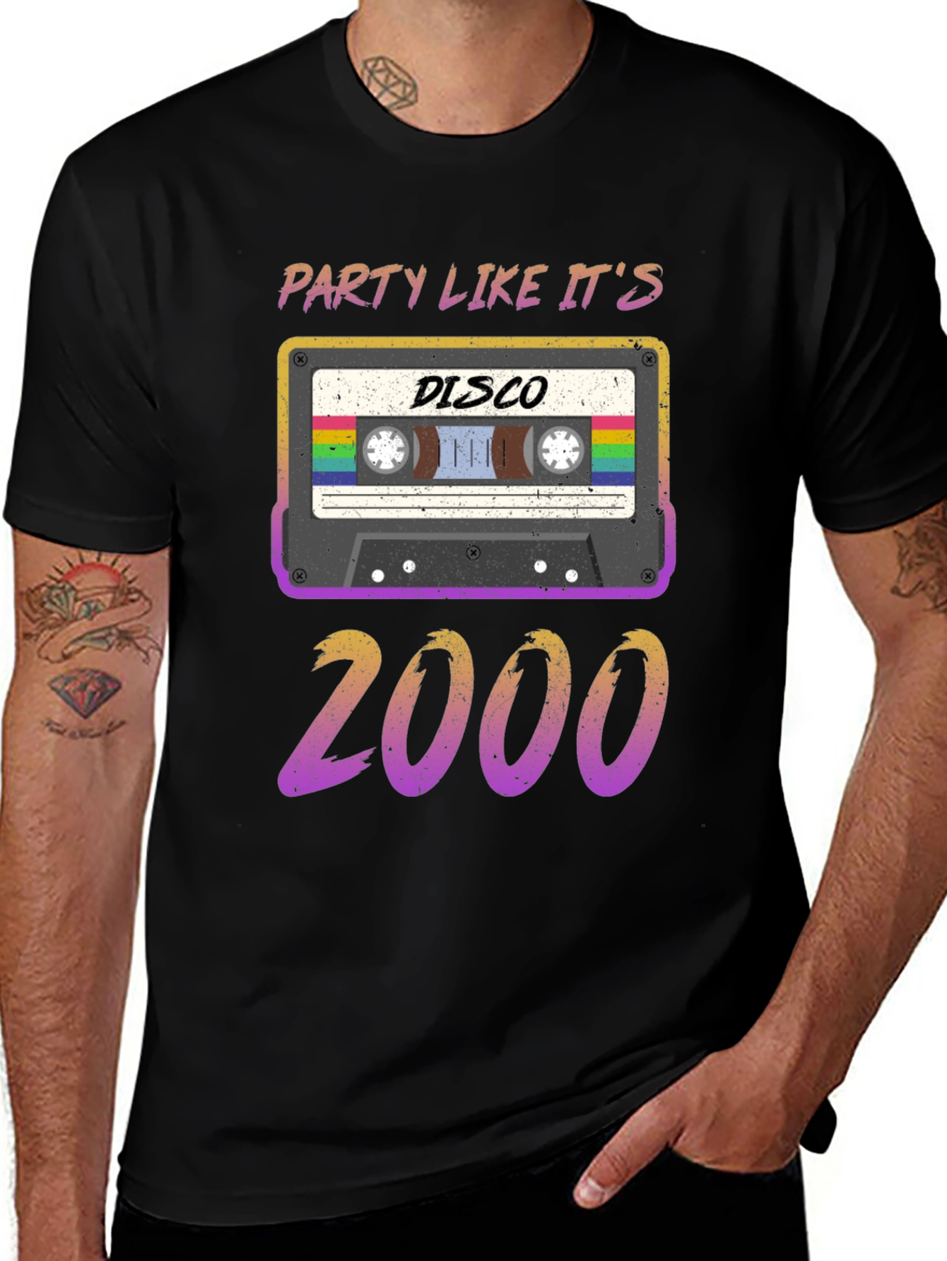 Party Like Its 2000 Disco Cassette T-Shirt