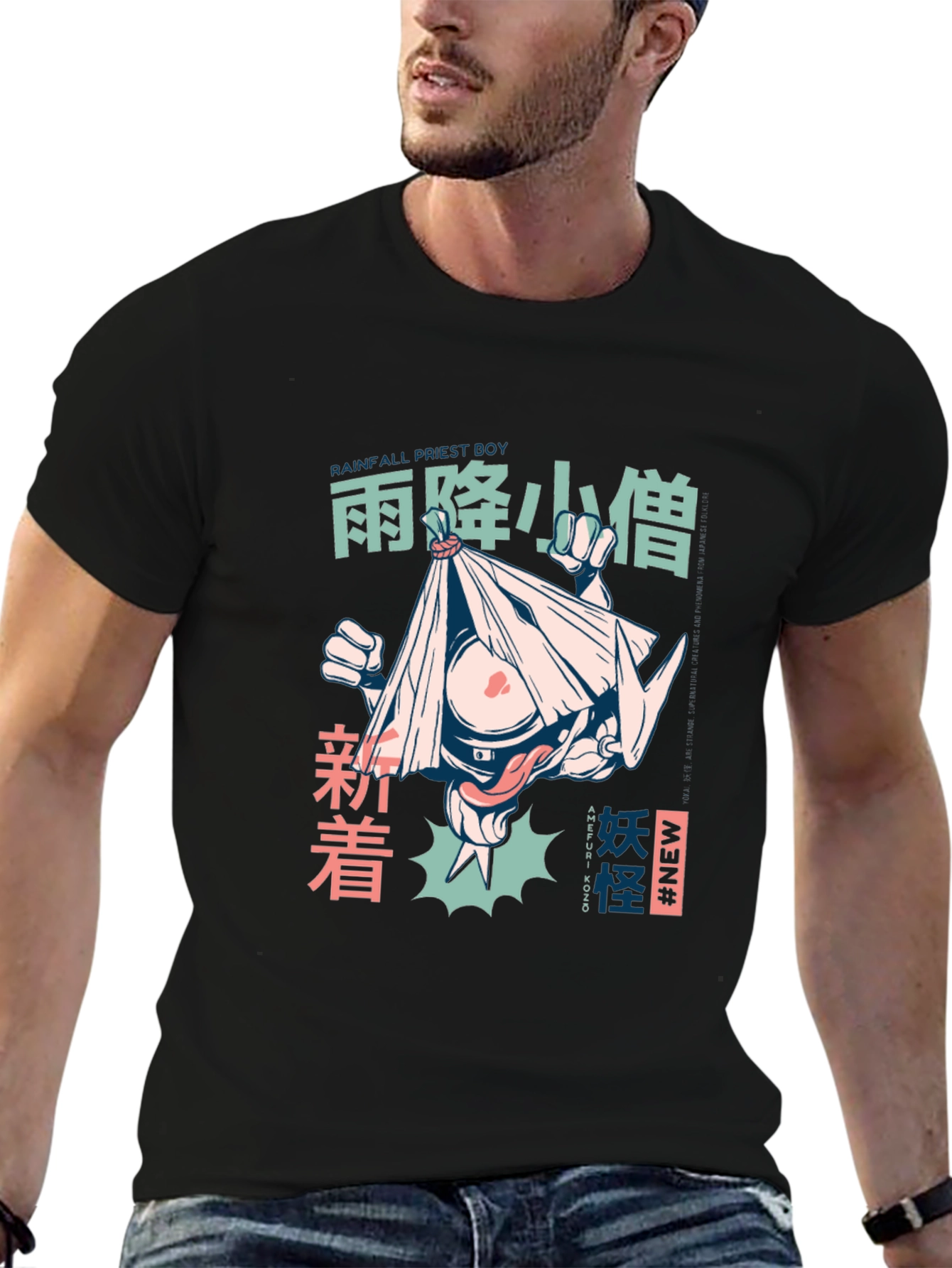 Graphic Print T-Shirt: Anime Style