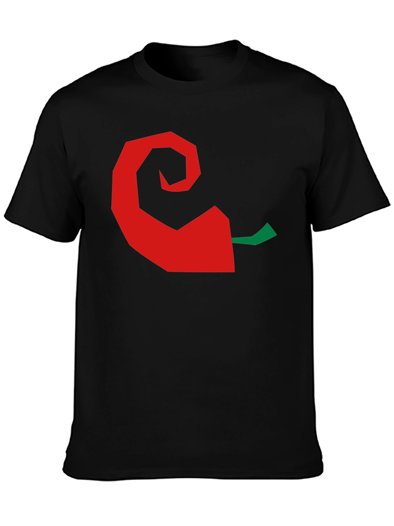Chili Pepper Graphic Tee - Black