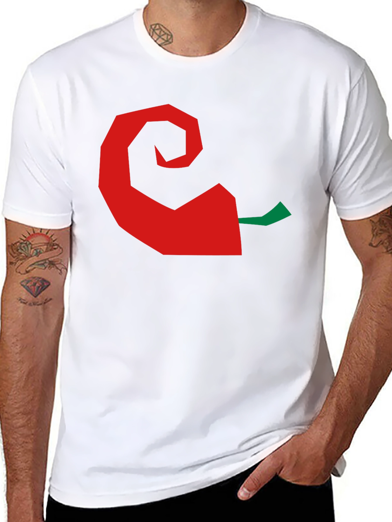 Chili Pepper Graphic Tee - Black