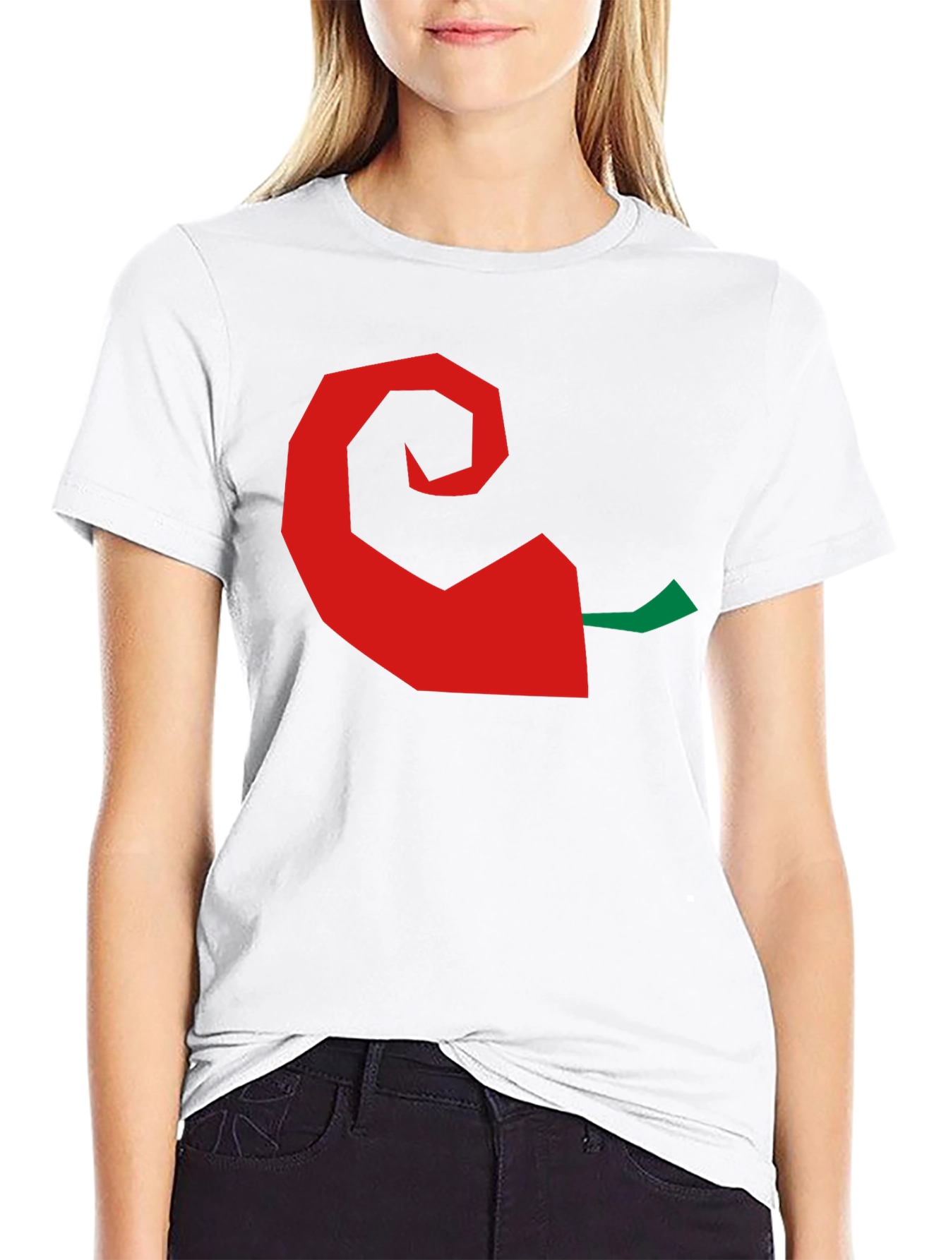 Chili Pepper Graphic Tee - Black