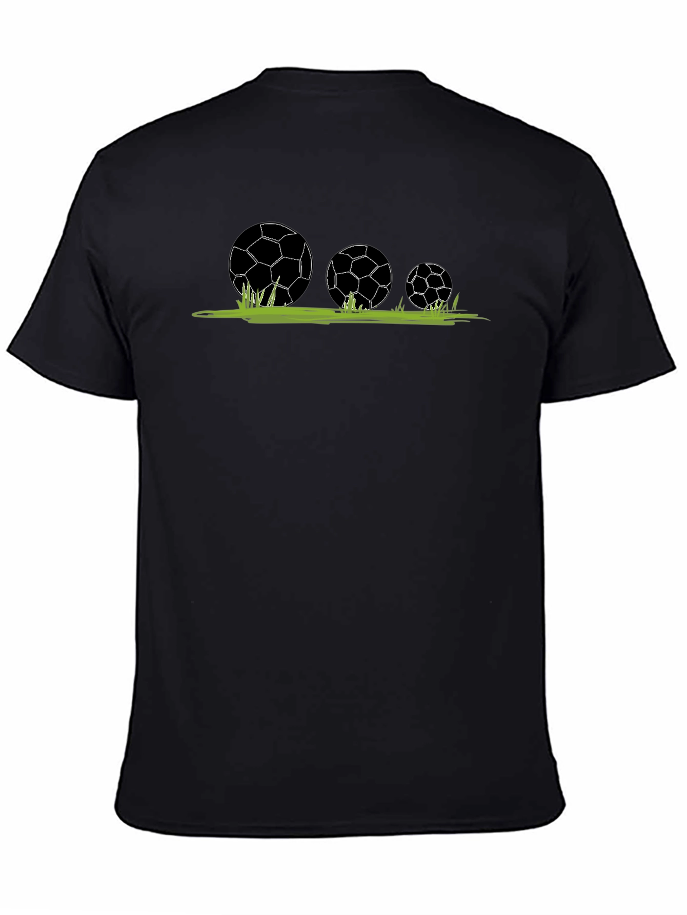 Soccer Balls in Grass Graphic T-Shirt