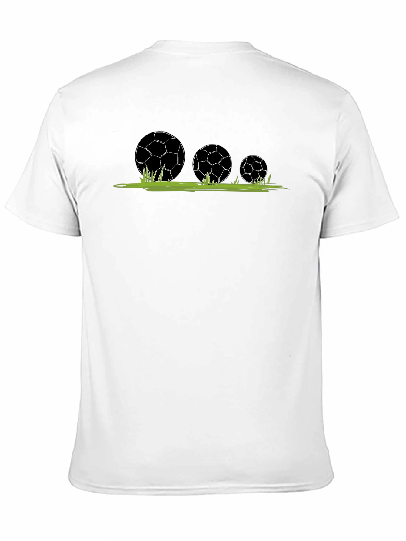 Soccer Balls in Grass Graphic T-Shirt
