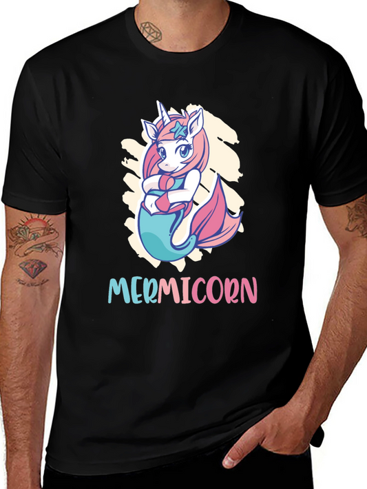 Mermicorn Graphic Tee - Magical Creature T-Shirt