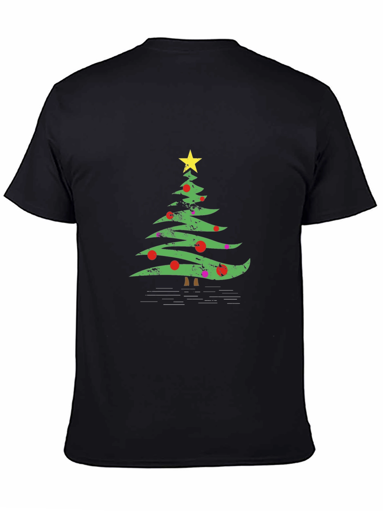 Christmas Tree Graphic Tee - Holiday Festive Style