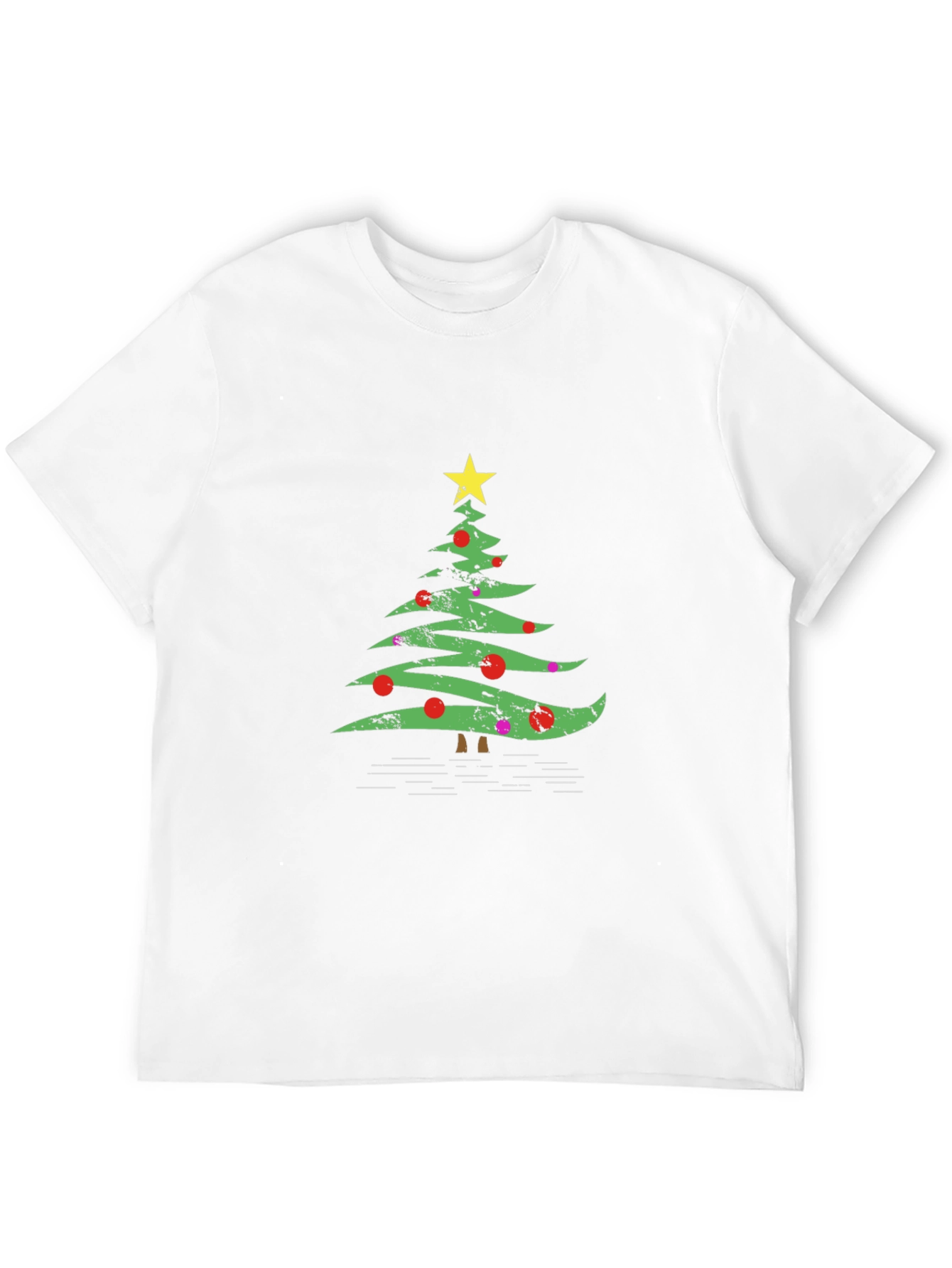 Christmas Tree Graphic Tee - Holiday Festive Style