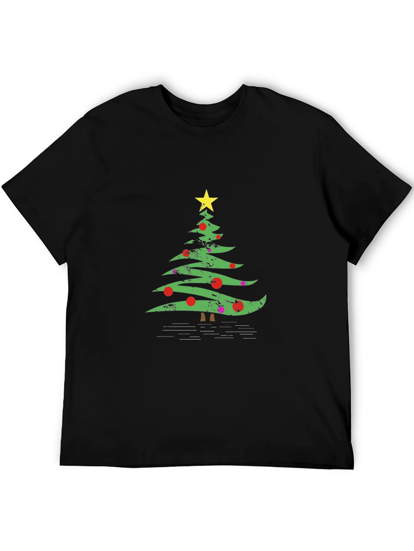 Christmas Tree Graphic Tee - Holiday Festive Style