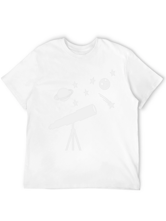 Astronomy Telescope T-Shirt - Space Design