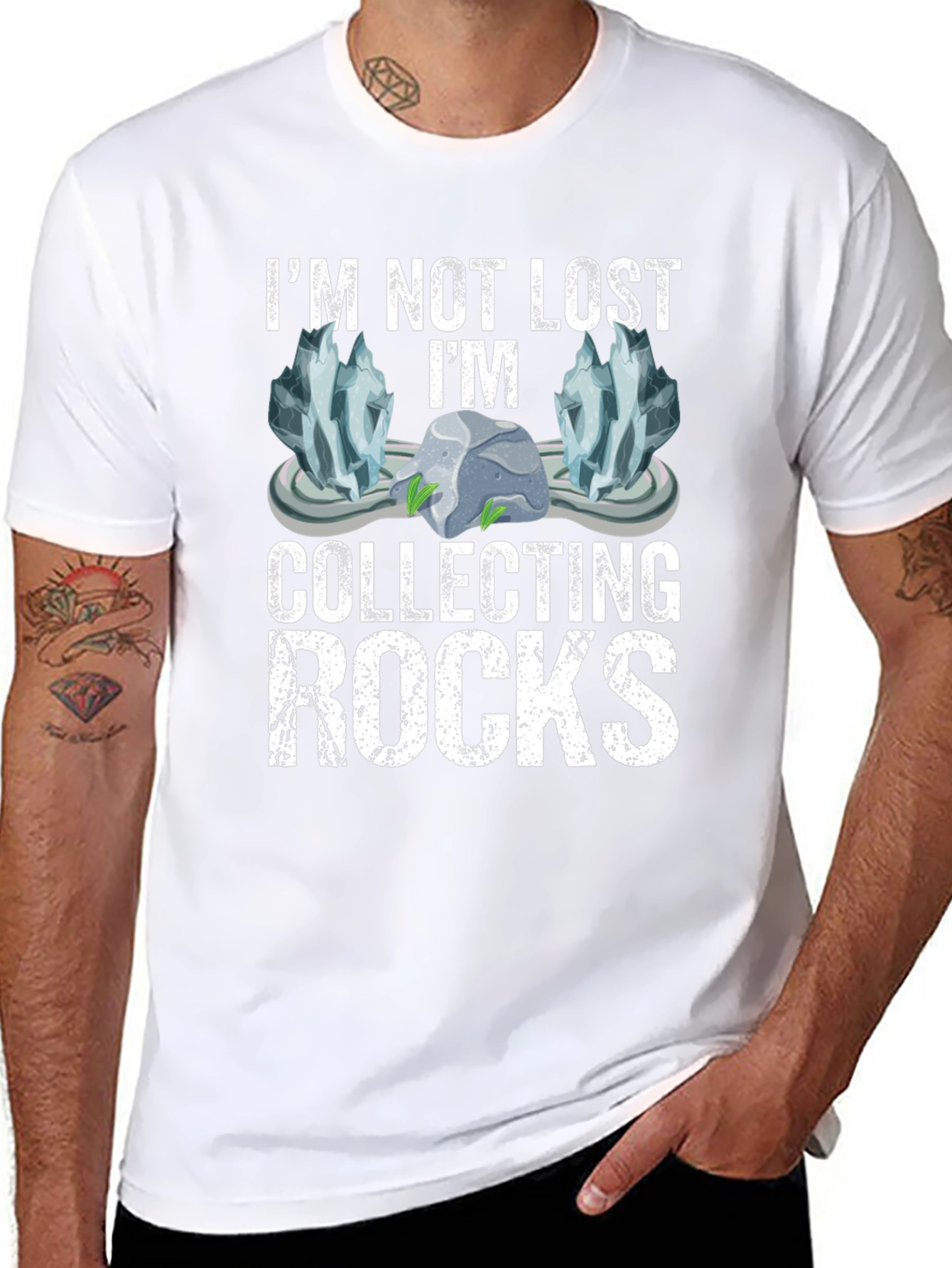 Im Not Lost Im Collecting Rocks T-Shirt