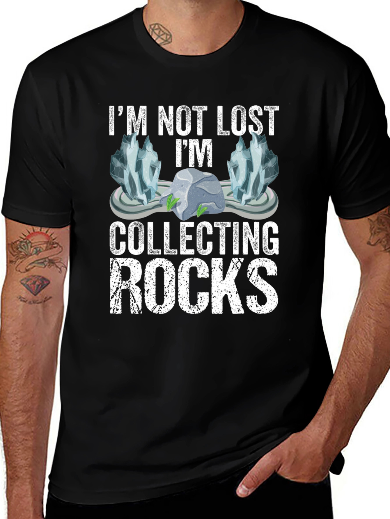Im Not Lost Im Collecting Rocks T-Shirt