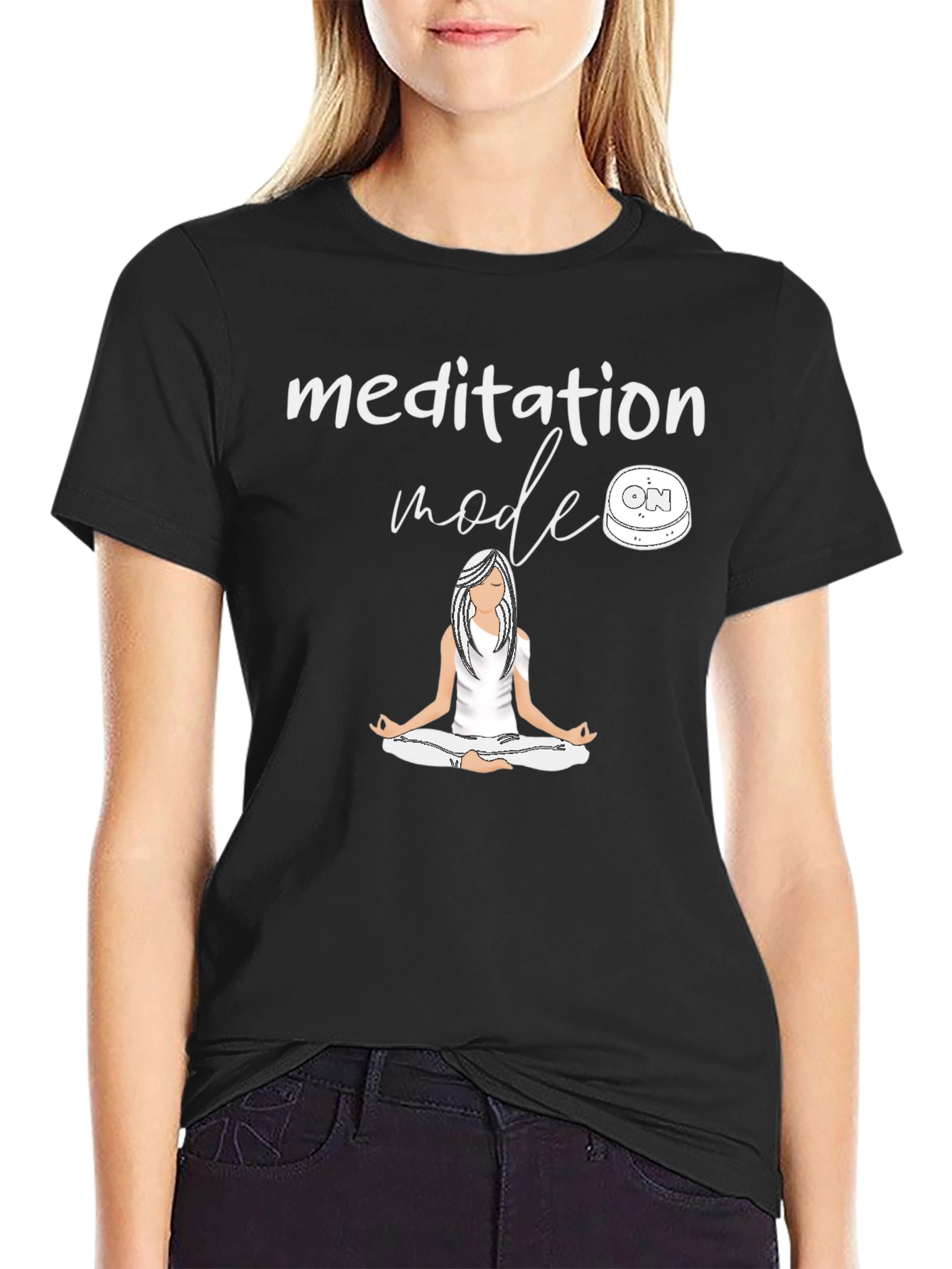 Meditation Mode Graphic Tee - Relax and Unwind