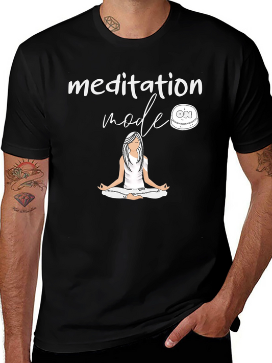 Meditation Mode Graphic Tee - Relax and Unwind
