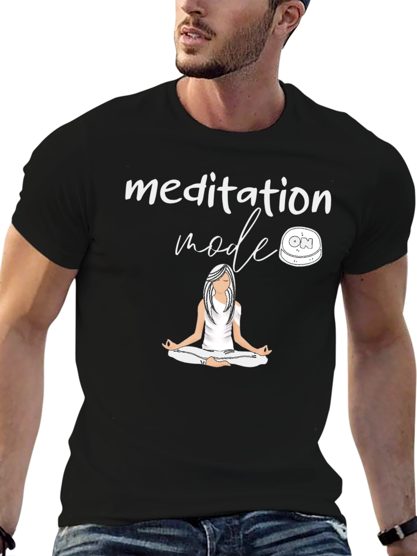 Meditation Mode Graphic Tee - Relax and Unwind