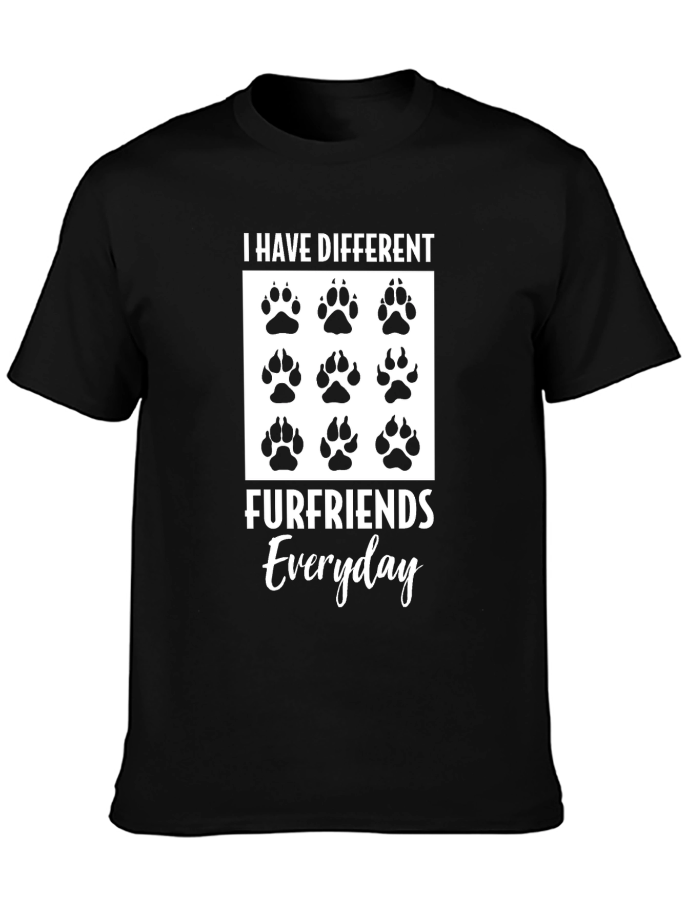 Different Furfriends Everyday Graphic T-Shirt