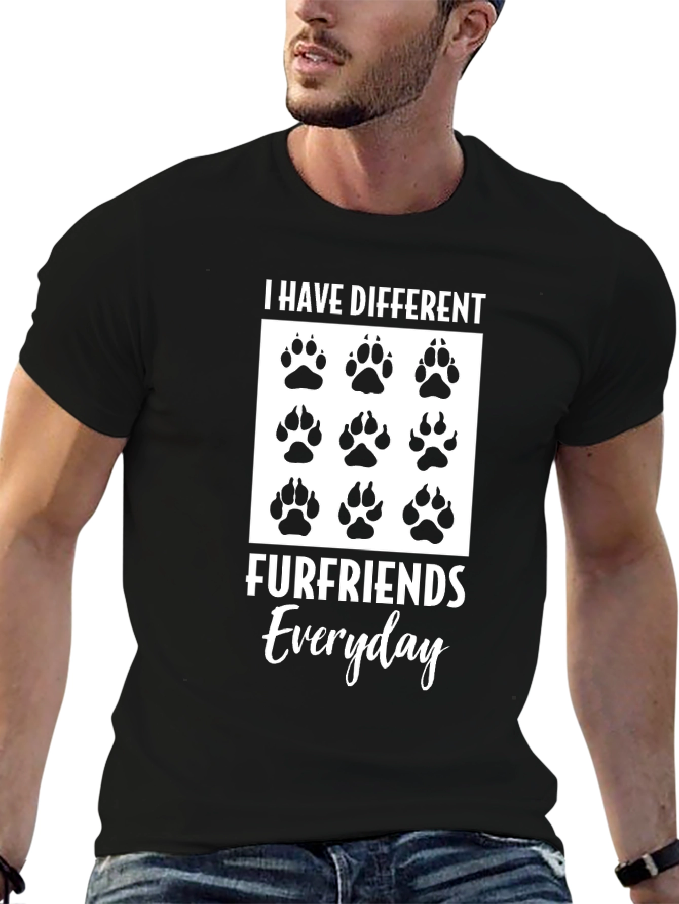Different Furfriends Everyday Graphic T-Shirt