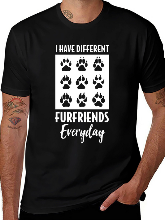 Different Furfriends Everyday Graphic T-Shirt