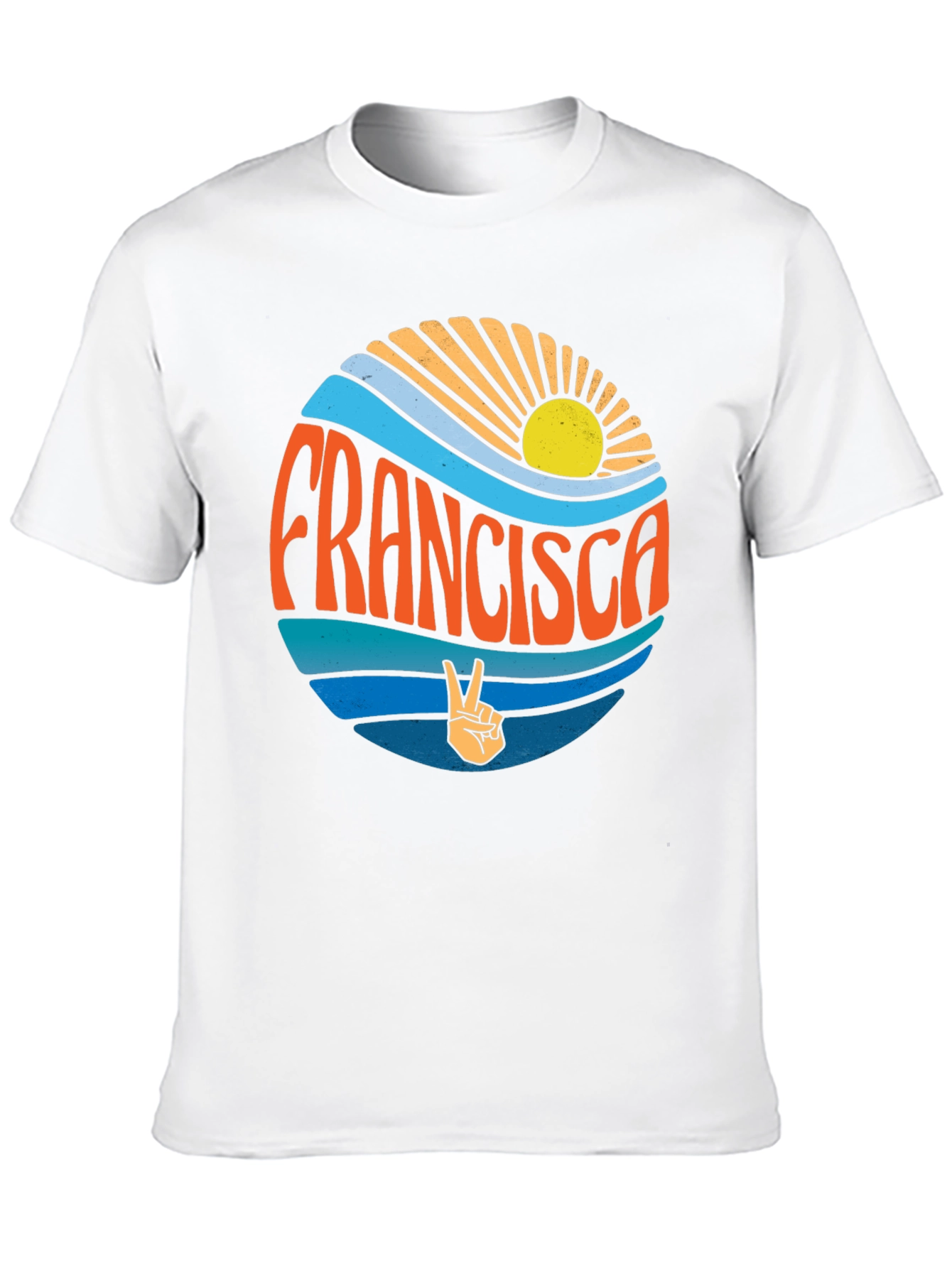 Francisca Retro Graphic Tee - Peace & Sunshine T-Shirt