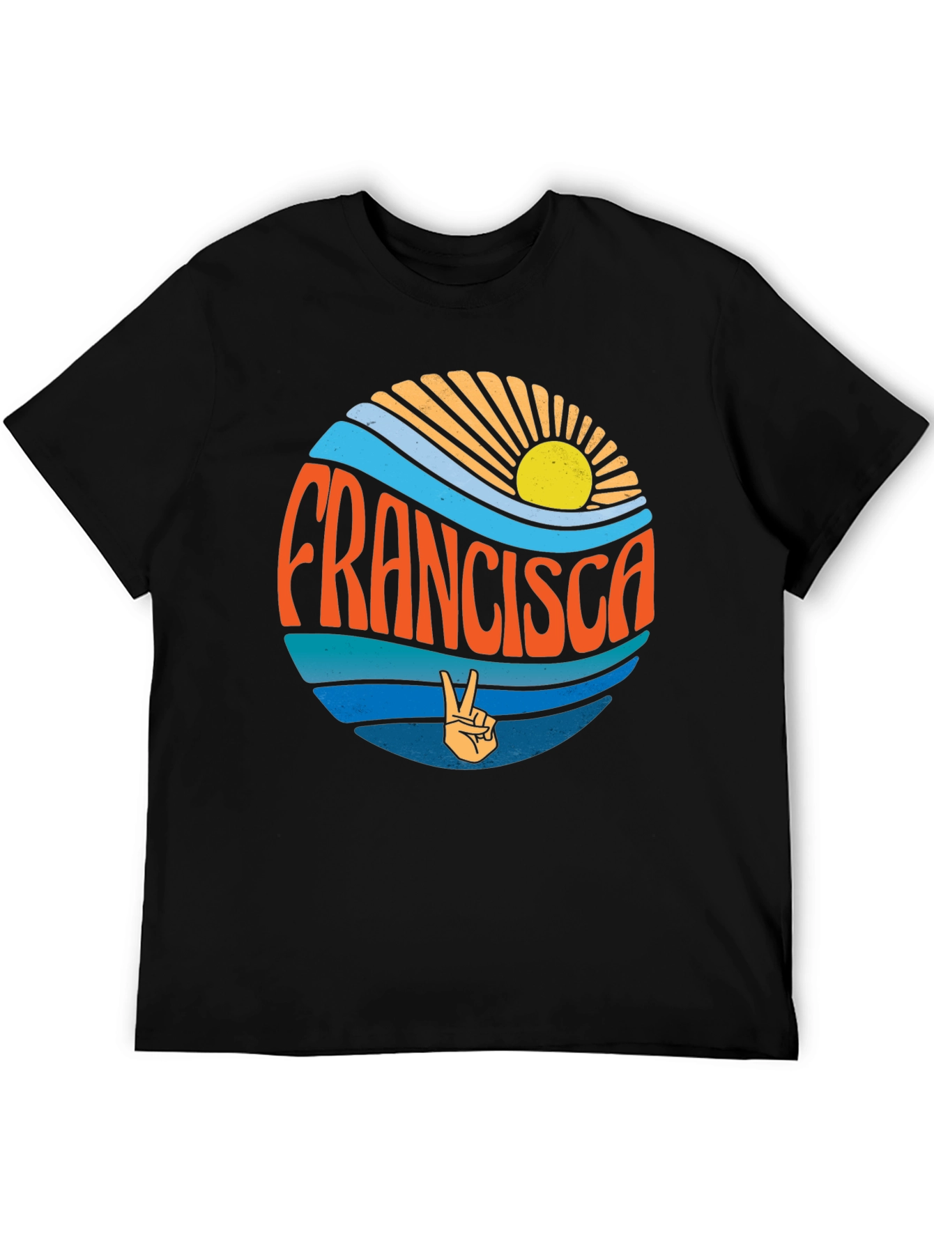 Francisca Retro Graphic Tee - Peace & Sunshine T-Shirt